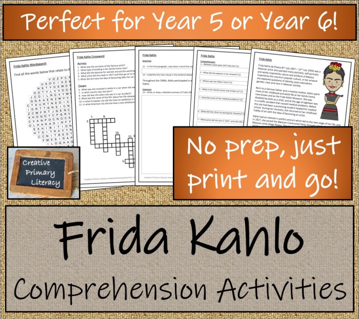 Frida kahlo reading comprehension pdf