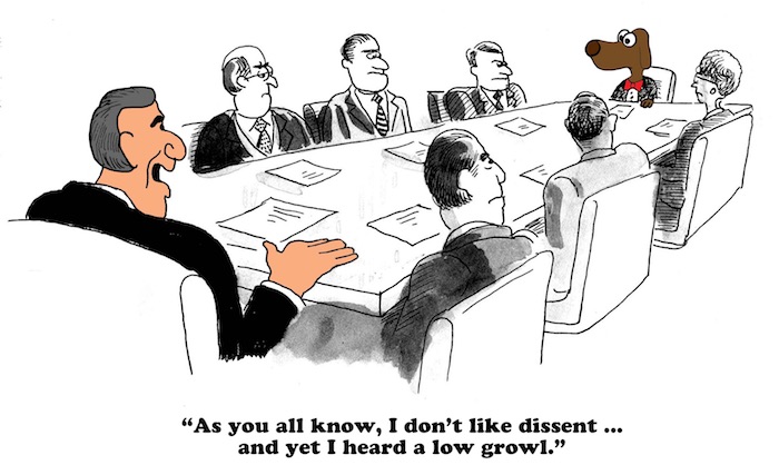 Dissent cartoon structural bias ptab desired ipwatchdog