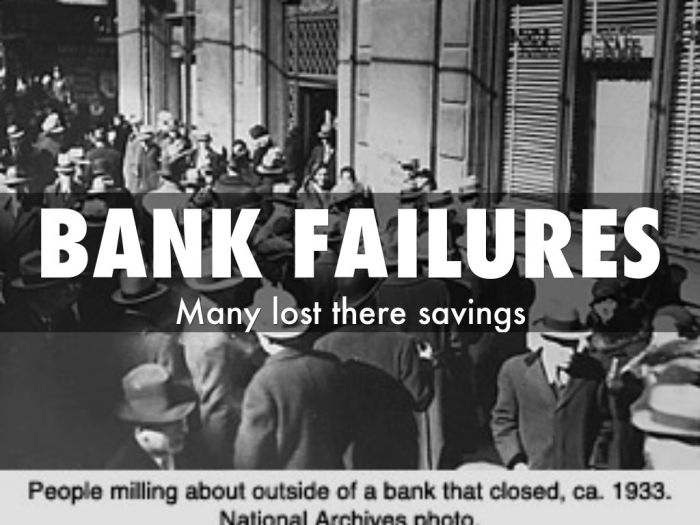 If many banks fail this is likely to