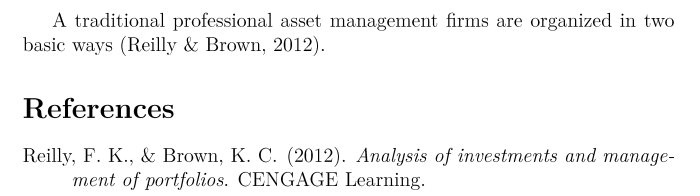 Which of the following is cited correctly in apa style