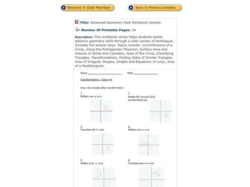 Transformations common core geometry homework answer key