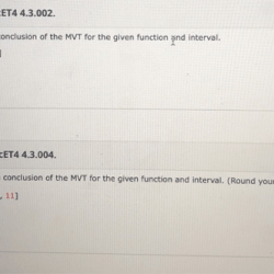 Find a point c satisfying the conclusion of the mvt