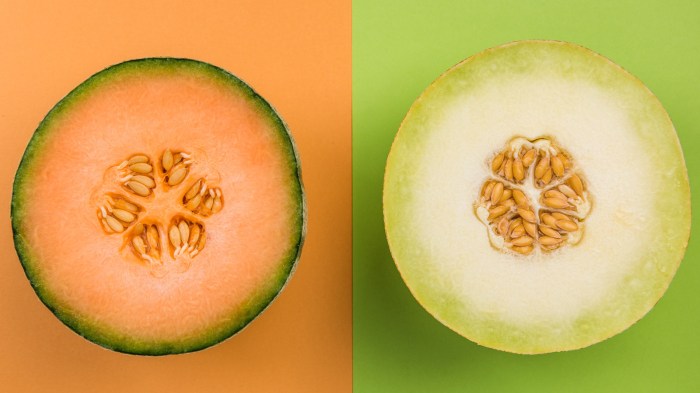 A grocery store purchases melons from two distributors